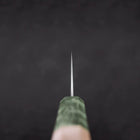 Bunka AUS-10 Poliert Grüner Ahornholz Griff 180mm-[Musashi]-[Japan-Küchenmesser]