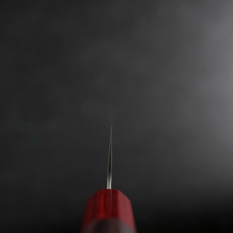 Bunka AUS-10 Tsuchime Damast Rosenholz-Griff 170mm-[Musashi]-[Japan-Küchenmesser]