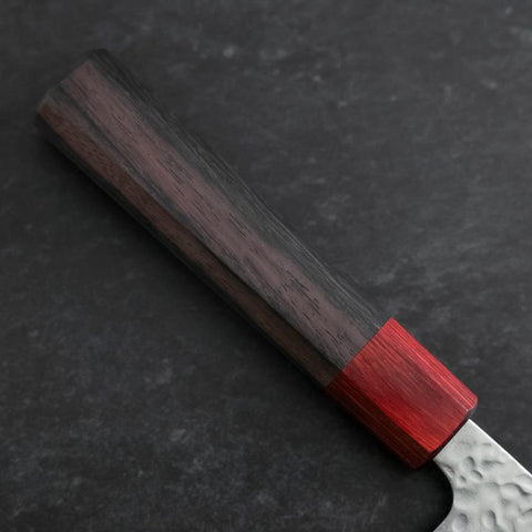 Bunka AUS-10 Tsuchime Damast Rosenholz-Griff 170mm-[Musashi]-[Japan-Küchenmesser]