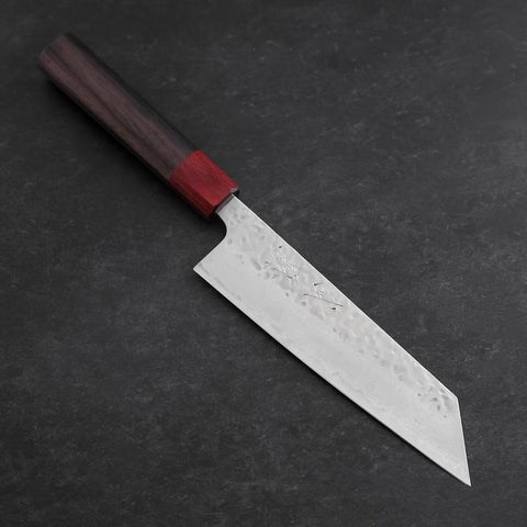 Bunka AUS-10 Tsuchime Damast Rosenholz-Griff 170mm-[Musashi]-[Japan-Küchenmesser]
