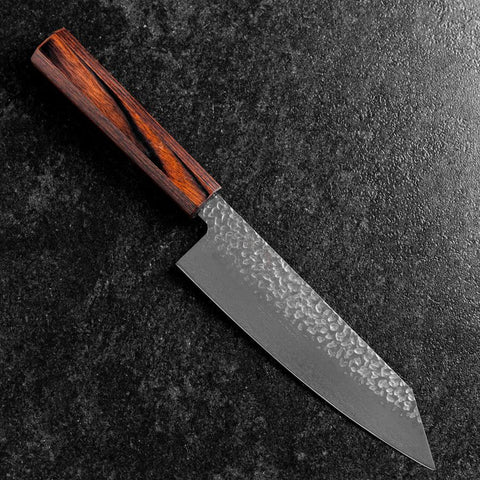 Bunka AUS-8 Tsuchime Mahagoni Griff 180mm-[Musashi]-[Japan-Küchenmesser]