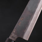 Bunka Blue Steel #1 Edelstahlummantelung Kurouchi Büffelhorn und Magnolienholz Griff 190mm-[Musashi]-[Japan-Küchenmesser]