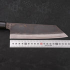 Bunka Blue Steel #1 Edelstahlummantelung Kurouchi Büffelhorn und Magnolienholz Griff 190mm-[Musashi]-[Japan-Küchenmesser]