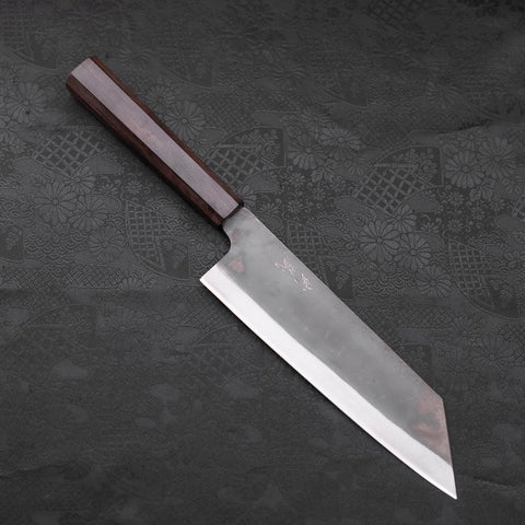 Bunka Blue Steel #1 Edelstahlummantelung, Kurouchi Ebenholz Griff, 190mm-[Musashi]-[Japan-Küchenmesser]