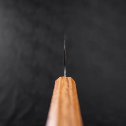 Bunka Blue Steel #1 Kurouchi Büffelhorn und Ebenholz Griff 180mm-[Musashi]-[Japan-Küchenmesser]