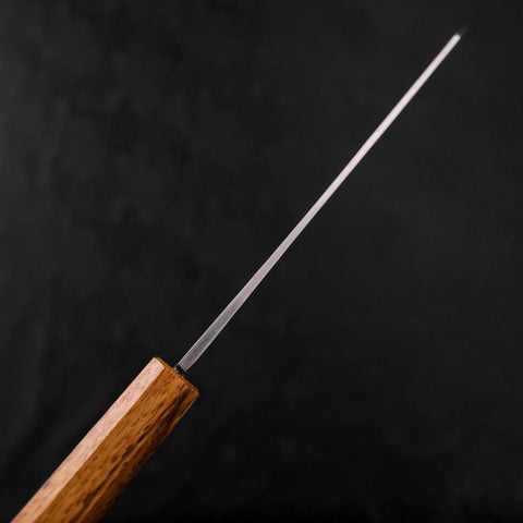 Bunka Blue Steel #1 Kurouchi Büffelhorn und Ebenholz Griff 180mm-[Musashi]-[Japan-Küchenmesser]