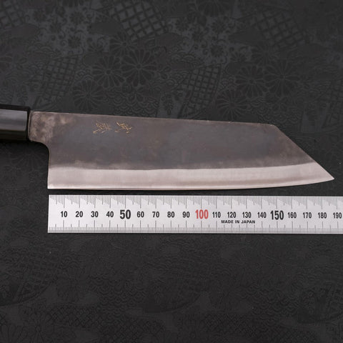 Bunka Blue Steel #1 Kurouchi Dark Blue Urushi Handle 190mm (7.5”)-[Musashi]-[Japan-Küchenmesser]