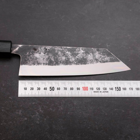 Bunka Blue Steel #1 Kurouchi Dunkelblauer Urushi Griff 170mm-[Musashi]-[Japan-Küchenmesser]