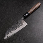Bunka Blue Steel #1 Kurouchi Tsuchime Buffalo Walnut Handle 165mm (6.5”)-[Musashi]-[Japan-Küchenmesser]