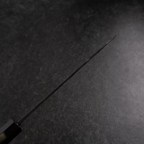 Bunka Blue Steel #1 Kurouchi Tsuchime Buffalo Walnut Handle 165mm (6.5”)-[Musashi]-[Japan-Küchenmesser]