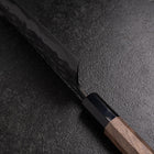 Bunka Blue Steel #1 Kurouchi Tsuchime Buffalo Walnut Handle 165mm (6.5”)-[Musashi]-[Japan-Küchenmesser]
