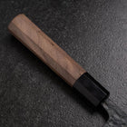 Bunka Blue Steel #1 Kurouchi Tsuchime Buffalo Walnut Handle 165mm (6.5”)-[Musashi]-[Japan-Küchenmesser]