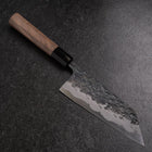 Bunka Blue Steel #1 Kurouchi Tsuchime Buffalo Walnut Handle 165mm (6.5”)-[Musashi]-[Japan-Küchenmesser]