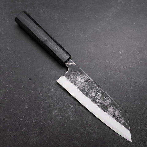 Bunka Blue Steel #1, Kurouchi Urushi Griff in Dunkelblau, 170mm-[Musashi]-[Japan-Küchenmesser]