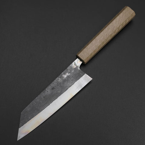 Bunka Blue Steel #1 Kurouchi Weißer Urushi Griff 170mm-[Musashi]-[Japan-Küchenmesser]
