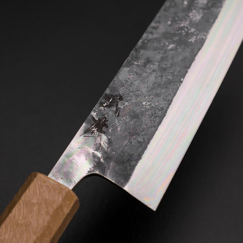 Bunka Blue Steel #1 Kurouchi Weißer Urushi Griff 170mm-[Musashi]-[Japan-Küchenmesser]