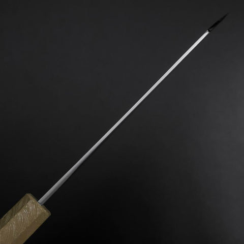 Bunka Blue Steel #1 Kurouchi Weißer Urushi Griff 170mm-[Musashi]-[Japan-Küchenmesser]