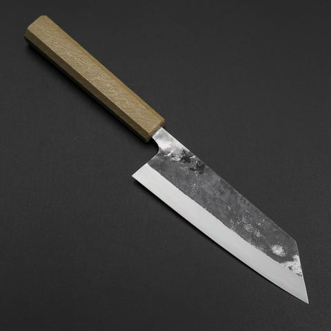 Bunka Blue Steel #1 Kurouchi Weißer Urushi Griff 170mm-[Musashi]-[Japan-Küchenmesser]