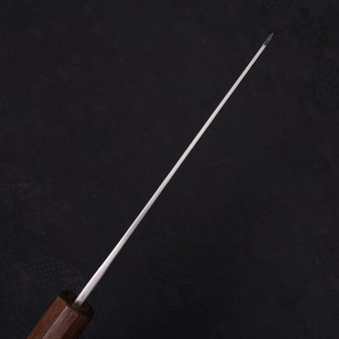 Bunka Blue Steel #2 Edelstahlummantelung Kurouchi Walnuss- und Rosenholz Griff 180mm-[Musashi]-[Japan-Küchenmesser]