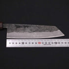 Bunka Blue Steel #2 Edelstahlummantelung Kurouchi Walnuss- und Rosenholz Griff 180mm-[Musashi]-[Japan-Küchenmesser]