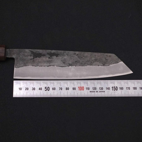 Bunka Blue Steel #2 Edelstahlummantelung Kurouchi Walnuss- und Rosenholz Griff 180mm-[Musashi]-[Japan-Küchenmesser]
