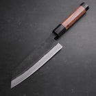 Bunka Blue Steel #2 Edelstahlummantelung Kurouchi Walnussholz Griff 165mm-[Musashi]-[Japan-Küchenmesser]
