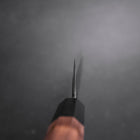Bunka Blue Steel #2 Edelstahlummantelung Kurouchi Walnussholz Griff 165mm-[Musashi]-[Japan-Küchenmesser]