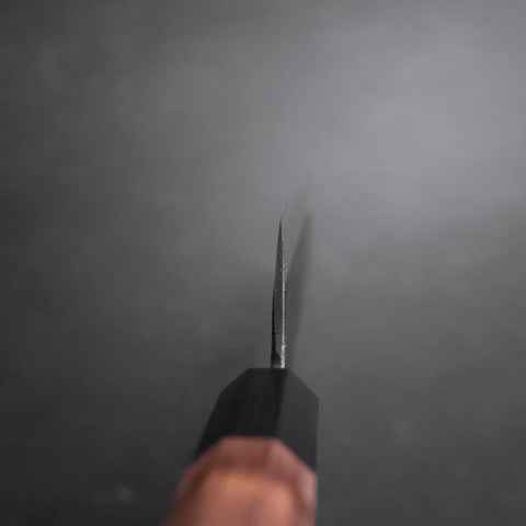 Bunka Blue Steel #2 Edelstahlummantelung Kurouchi Walnussholz Griff 165mm-[Musashi]-[Japan-Küchenmesser]