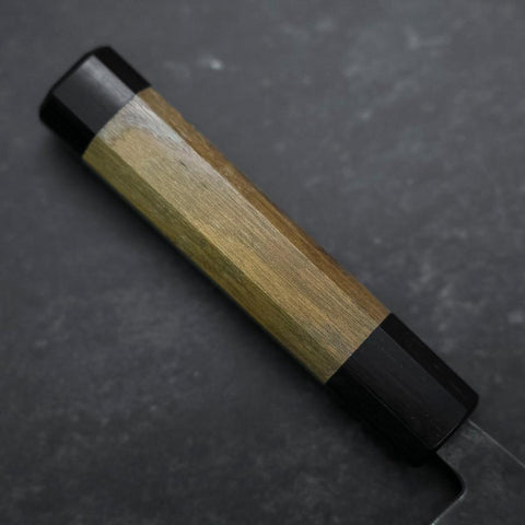 Bunka Blue Steel #2 Edelstahlummantelung Kurouchi Walnussholz Griff 180mm-[Musashi]-[Japan-Küchenmesser]