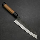 Bunka Blue Steel #2 Edelstahlummantelung Kurouchi Walnussholz Griff 180mm-[Musashi]-[Japan-Küchenmesser]