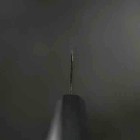 Bunka Blue Steel #2 Kurouchi Büffelhorn und Ebenholz Griff 170mm-[Musashi]-[Japan-Küchenmesser]