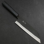 Bunka Blue Steel #2 Kurouchi Büffelhorn und Ebenholz Griff 170mm-[Musashi]-[Japan-Küchenmesser]