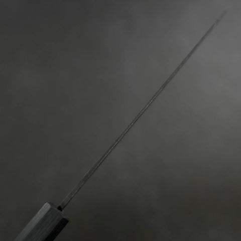 Bunka Blue Steel #2 Kurouchi Büffelhorn und Ebenholz Griff 170mm-[Musashi]-[Japan-Küchenmesser]