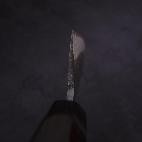 Bunka Blue Steel #2 Kurouchi Chokin "Samurai Im Neumond" Büffelhorn und Ebenholz Griff 175mm-[Musashi]-[Japan-Küchenmesser]