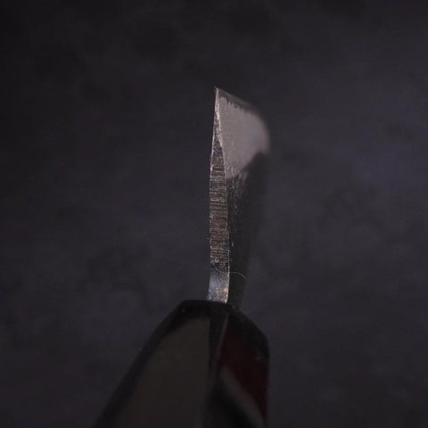 Bunka Blue Steel #2 Kurouchi Chokin "Samurai Im Vollmond" Büffelhorn und Ebenholz Griff 175mm-[Musashi]-[Japan-Küchenmesser]