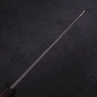 Bunka Blue Steel #2 Kurouchi Chokin "Samurai Im Vollmond" Büffelhorn und Ebenholz Griff 175mm-[Musashi]-[Japan-Küchenmesser]