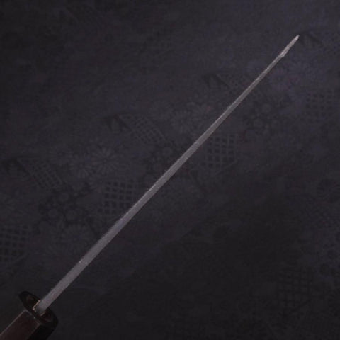 Bunka Blue Steel #2 Kurouchi Chokin "Samurai Im Vollmond" Büffelhorn und Ebenholz Griff 175mm-[Musashi]-[Japan-Küchenmesser]