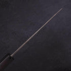 Bunka Blue Steel #2 Kurouchi Chokin "Tiger Im Bambus" Büffelhorn und Ebenholz Griff 175mm-[Musashi]-[Japan-Küchenmesser]