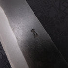Bunka Blue Steel #2 Kurouchi Chokin "Welle An Fuji" Büffelhorn und Ebenholz Griff 175mm-[Musashi]-[Japan-Küchenmesser]