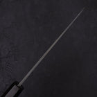 Bunka Blue Steel #2 Kurouchi Chokin "Welle An Fuji" Büffelhorn und Ebenholz Griff 175mm-[Musashi]-[Japan-Küchenmesser]