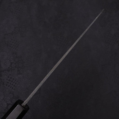 Bunka Blue Steel #2 Kurouchi Chokin "Welle An Fuji" Büffelhorn und Ebenholz Griff 175mm-[Musashi]-[Japan-Küchenmesser]