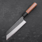 Bunka Blue Steel #2 Kurouchi Damast Büffelhorn und Teakholz Griff 165mm-[Musashi]-[Japan-Küchenmesser]