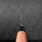 Bunka Blue Steel #2 Kurouchi Damast Büffelhorn und Teakholz Griff 165mm-[Musashi]-[Japan-Küchenmesser]