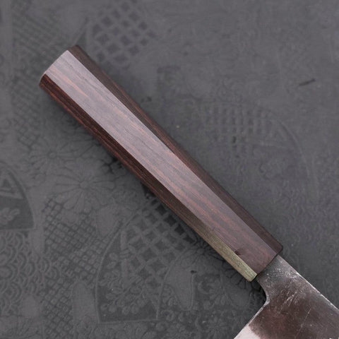 Bunka Blue Steel #2, Kurouchi Ebenholz Griff, 165mm-[Musashi]-[Japan-Küchenmesser]