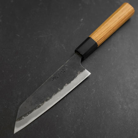 Bunka Blue Steel #2, Kurouchi Sumi Urushi Griff, 165mm-[Musashi]-[Japan-Küchenmesser]