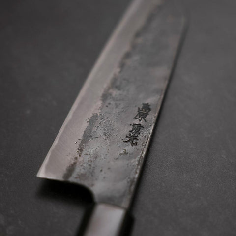Bunka Blue Steel #2, Kurouchi Sumi Urushi Griff, 165mm-[Musashi]-[Japan-Küchenmesser]
