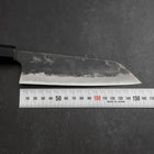 Bunka Blue Steel #2, Kurouchi Sumi Urushi Griff, 165mm-[Musashi]-[Japan-Küchenmesser]