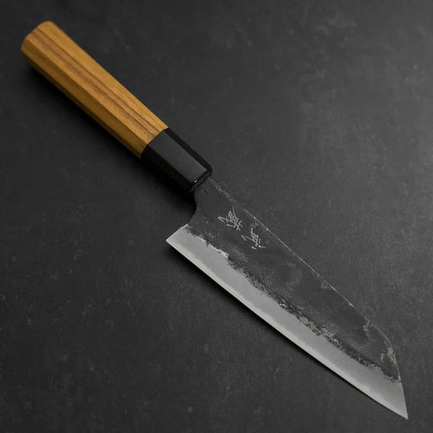 Bunka Blue Steel #2, Kurouchi Sumi Urushi Griff, 165mm-[Musashi]-[Japan-Küchenmesser]