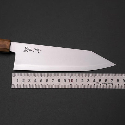 Bunka Blue Steel #2 Poliert Olivenholz Griff 170mm-[Musashi]-[Japan-Küchenmesser]