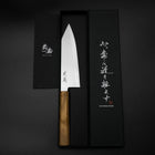 Bunka Blue Steel #2 Poliert Olivenholz Griff 170mm-[Musashi]-[Japan-Küchenmesser]